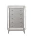 Leighton 5-drawer Chest Metallic Mercury - Couch Potato Furniture & Mattress (CA) - Multi Location