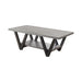 Stevens V-shaped Coffee Table Black and Antique Grey - Couch Potato Furniture & Mattress (CA) - Multi Location