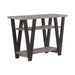 Stevens V-shaped Sofa Table Black and Antique Grey - Couch Potato Furniture & Mattress (CA) - Multi Location
