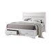 Miranda California King 2-drawer Storage Bed White - Couch Potato Furniture & Mattress (CA) - Multi Location