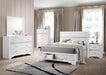 Miranda California King 2-drawer Storage Bed White - Couch Potato Furniture & Mattress (CA) - Multi Location