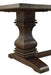 Parkins Double Pedestals Dining Table Rustic Espresso - Couch Potato Furniture & Mattress (CA) - Multi Location