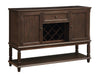 Parkins Server with Lower Shelf Rustic Espresso - Couch Potato Furniture & Mattress (CA) - Multi Location