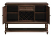 Parkins Server with Lower Shelf Rustic Espresso - Couch Potato Furniture & Mattress (CA) - Multi Location