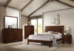 Serenity Eastern King Panel Bed Rich Merlot - Couch Potato Furniture & Mattress (CA) - Multi Location