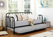 Marina Twin Metal Daybed with Trundle Black - Couch Potato Furniture & Mattress (CA) - Multi Location