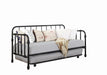 Marina Twin Metal Daybed with Trundle Black - Couch Potato Furniture & Mattress (CA) - Multi Location