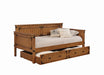 Oakdale Twin Daybed Rustic Honey - Couch Potato Furniture & Mattress (CA) - Multi Location