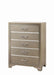 Beaumont 5-drawer Rectangular Chest Champagne - Couch Potato Furniture & Mattress (CA) - Multi Location