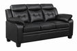 Finley Tufted Upholstered Sofa Black - Couch Potato Furniture & Mattress (CA) - Multi Location