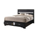Miranda Eastern King 2-drawer Storage Bed Black - Couch Potato Furniture & Mattress (CA) - Multi Location