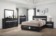 Miranda Queen 2-drawer Storage Bed Black - Couch Potato Furniture & Mattress (CA) - Multi Location
