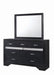 Miranda 7-drawer Dresser Black and Rhinestone - Couch Potato Furniture & Mattress (CA) - Multi Location