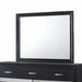 Miranda Rectangular Dresser Mirror Black - Couch Potato Furniture & Mattress (CA) - Multi Location