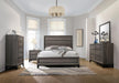 Watson Eastern King Bed Grey Oak and Black - Couch Potato Furniture & Mattress (CA) - Multi Location