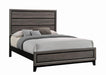 Watson Queen Bed Grey Oak and Black - Couch Potato Furniture & Mattress (CA) - Multi Location