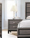 Watson 2-drawer Nightstand Grey Oak and Black - Couch Potato Furniture & Mattress (CA) - Multi Location