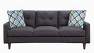 Watsonville Tufted Back Sofa Grey - Couch Potato Furniture & Mattress (CA) - Multi Location