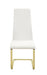 Montclair Side Chairs White and Rustic Brass (Set of 4) - Couch Potato Furniture & Mattress (CA) - Multi Location