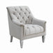 Avonlea Sloped Arm Tufted Chair Grey - Couch Potato Furniture & Mattress (CA) - Multi Location