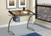 Melo 3-Drawer Drafting Desk Champagne - Couch Potato Furniture & Mattress (CA) - Multi Location