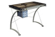 Melo 3-Drawer Drafting Desk Champagne - Couch Potato Furniture & Mattress (CA) - Multi Location