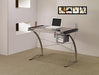 Melo 3-Drawer Drafting Desk Champagne - Couch Potato Furniture & Mattress (CA) - Multi Location