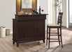 Gabriel Upholstered Counter Height Stools Cappuccino and Beige (Set of 2) - Couch Potato Furniture & Mattress (CA) - Multi Location