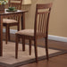 Robles 5-piece Dining Set Chestnut and Tan - Couch Potato Furniture & Mattress (CA) - Multi Location