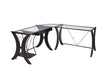 Monterey 3-piece L-shaped Computer Desk Set Cappuccino - Couch Potato Furniture & Mattress (CA) - Multi Location