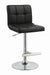 Lenny Adjustable Bar Stools Chrome and Black (Set of 2) - Couch Potato Furniture & Mattress (CA) - Multi Location