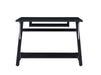 Mallet Computer Desk with Bottom Shelf Black - Couch Potato Furniture & Mattress (CA) - Multi Location