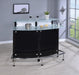 Keystone Glass Top Bar Unit Black - Couch Potato Furniture & Mattress (CA) - Multi Location