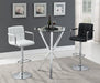 Palomar Adjustable Height Bar Stool Black and Chrome - Couch Potato Furniture & Mattress (CA) - Multi Location