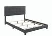 Mapes Tufted Upholstered Queen Bed Charcoal - Couch Potato Furniture & Mattress (CA) - Multi Location