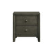 Serenity 2-drawer Nightstand Mod Grey - Couch Potato Furniture & Mattress (CA) - Multi Location