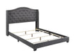 Tamarac Upholstered Nailhead Full Bed Grey - Couch Potato Furniture & Mattress (CA) - Multi Location