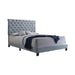 Warner Eastern King Upholstered Bed Slate Blue - Couch Potato Furniture & Mattress (CA) - Multi Location