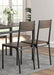 Lana 5-piece Rectangular Dining Table Set Dark Brown and Matte Black - Couch Potato Furniture & Mattress (CA) - Multi Location