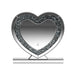 Euston Heart Shape Table Mirror Silver - Couch Potato Furniture & Mattress (CA) - Multi Location