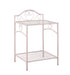 Massi 1-shelf Nightstand with Glass Top Powder Pink - Couch Potato Furniture & Mattress (CA) - Multi Location