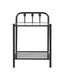 Livingston 1-shelf Nightstand with Glass Top Dark Bronze - Couch Potato Furniture & Mattress (CA) - Multi Location