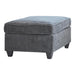 Mccord Upholstered Ottoman Dark Grey - Couch Potato Furniture & Mattress (CA) - Multi Location