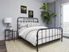 Packlan Eastern King Metal Panel Bed Matte Black - Couch Potato Furniture & Mattress (CA) - Multi Location