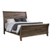Frederick Queen Sleigh Panel Bed Weathered Oak - Couch Potato Furniture & Mattress (CA) - Multi Location