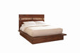 Winslow California King Bed Smokey Walnut and Coffee Bean - Couch Potato Furniture & Mattress (CA) - Multi Location