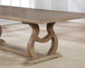 Brockway Trestle Dining Table Barley Brown - Couch Potato Furniture & Mattress (CA) - Multi Location