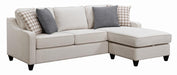 Mcloughlin Upholstered Sectional Platinum - Couch Potato Furniture & Mattress (CA) - Multi Location