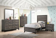 Watson Twin Panel Bed Grey Oak - Couch Potato Furniture & Mattress (CA) - Multi Location
