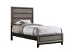 Watson Twin Panel Bed Grey Oak - Couch Potato Furniture & Mattress (CA) - Multi Location
